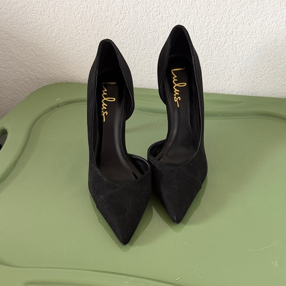 Lulus Shoes - Lulu's Elegant Black Pointed Heels
